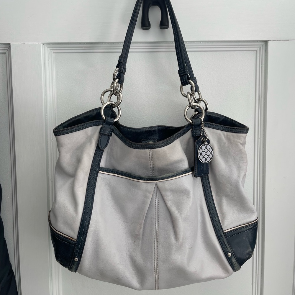 Coach boho leather bag